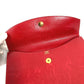 Vintage HERMES H logo Pochette Rio clutch bag, pouch, or second bag in unisex leather, red.