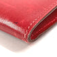 Vintage HERMES H logo Pochette Rio clutch bag, pouch, or second bag in unisex leather, red.