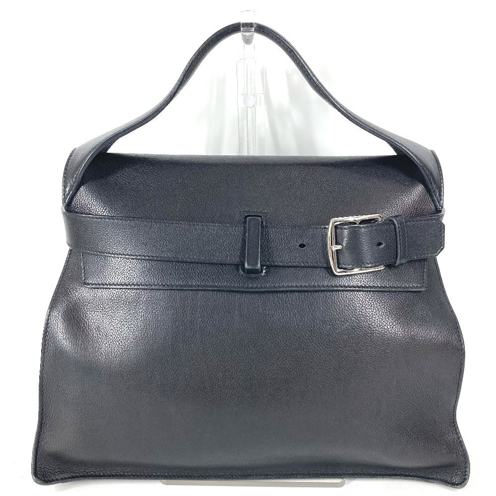 HERMES エトリベルト エトリ ベルト カバン トートバッグ フラップ ハンドバッグ レザー ユニセックス ブラック