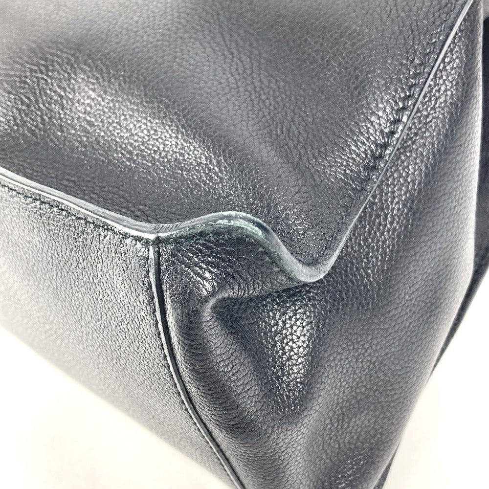 HERMES エトリベルト エトリ ベルト カバン トートバッグ フラップ ハンドバッグ レザー ユニセックス ブラック