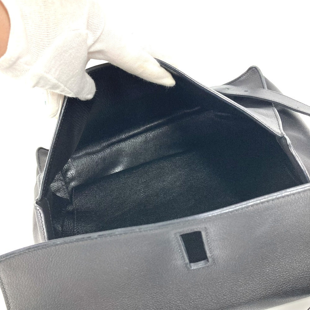 HERMES エトリベルト エトリ ベルト カバン トートバッグ フラップ ハンドバッグ レザー ユニセックス ブラック