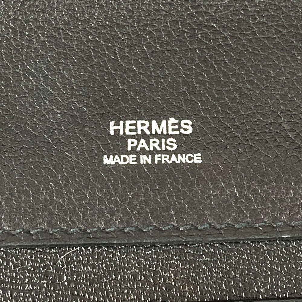 HERMES エトリベルト エトリ ベルト カバン トートバッグ フラップ ハンドバッグ レザー ユニセックス ブラック