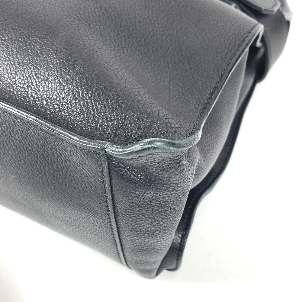 HERMES エトリベルト エトリ ベルト カバン トートバッグ フラップ ハンドバッグ レザー ユニセックス ブラック