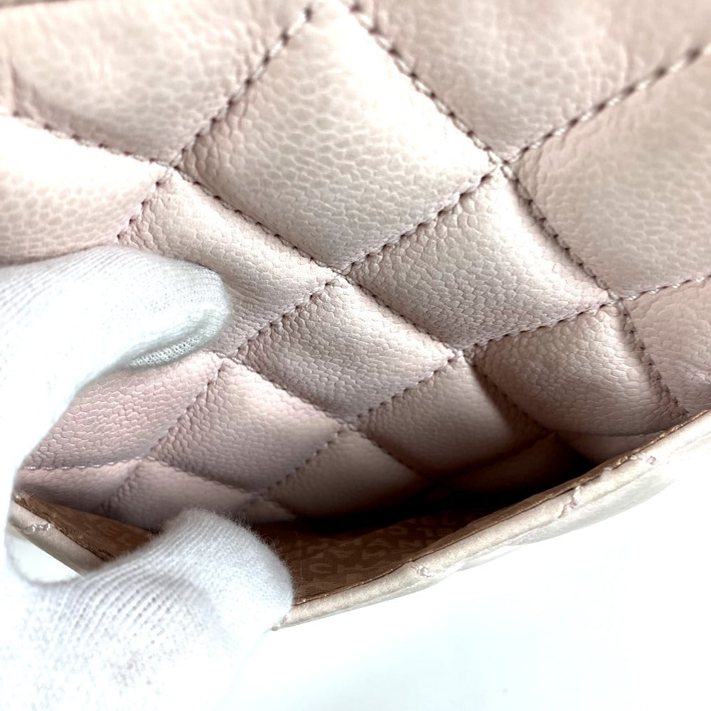 CHANEL Matelasse Quilted CC Coco Mark Logo Bag with Fringe and Tassel, Mini Boston Bag, Nubuck Leather, Women's, Light Pink