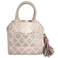 CHANEL Matelasse Quilted CC Coco Mark Logo Bag with Fringe and Tassel, Mini Boston Bag, Nubuck Leather, Women's, Light Pink