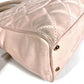 CHANEL Matelasse Quilted CC Coco Mark Logo Bag Fringe Tassel Mini Boston Bag Handbag Nubuck Women's Light Pink