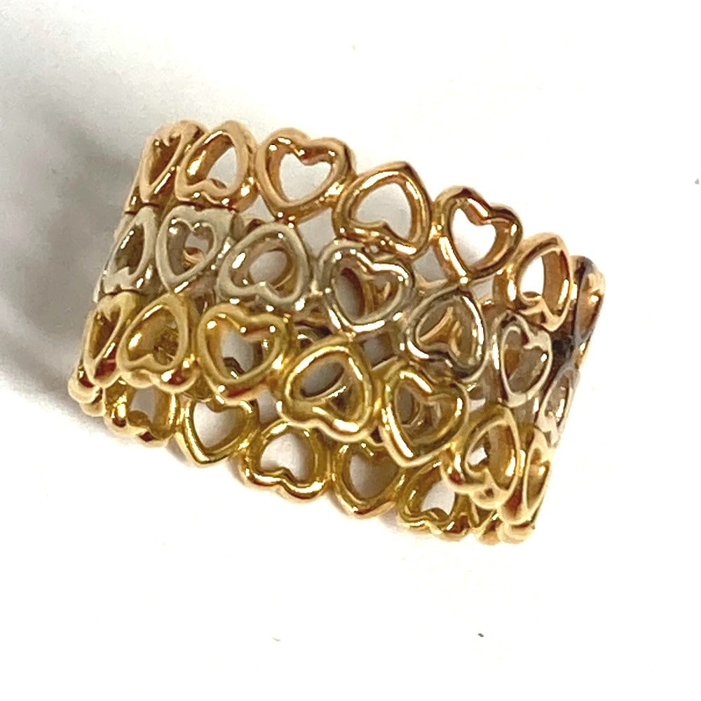TIFFANY&Co. K18 18K 金 クラウンオブハート 3連 トリプルハート アクセサリー ジュエリー スリーカラー リング・指輪 Au750 レディース ゴールド