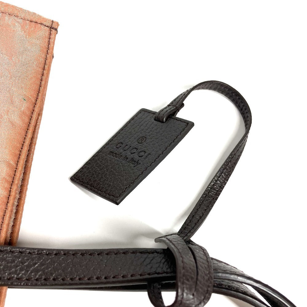 GUCCI GG logo vertical tote bag, nylon/leather handbag, unisex, pink beige