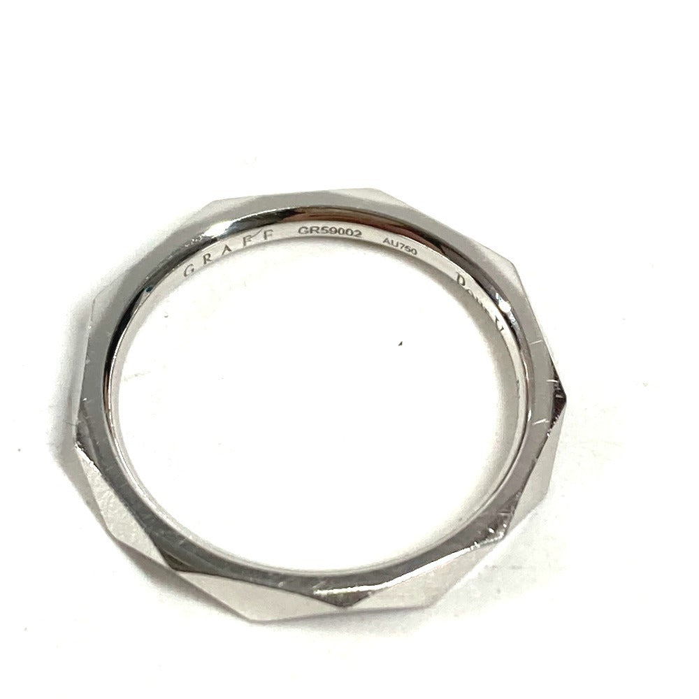 GRAFF K18 18K 金 グラフ ローレンス シグネチャー バンド リング アクセサリー ジュエリー バンドリング リング・指輪 Au750 レディース シルバー