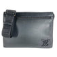 LOUIS VUITTON M59329 アエログラム メッセンジャーヴォワヤージュ カバン 斜め掛け ポシェット 2WAYバッグ クラッチバッグ ショルダーバッグ レザー ユニセックス ブラック