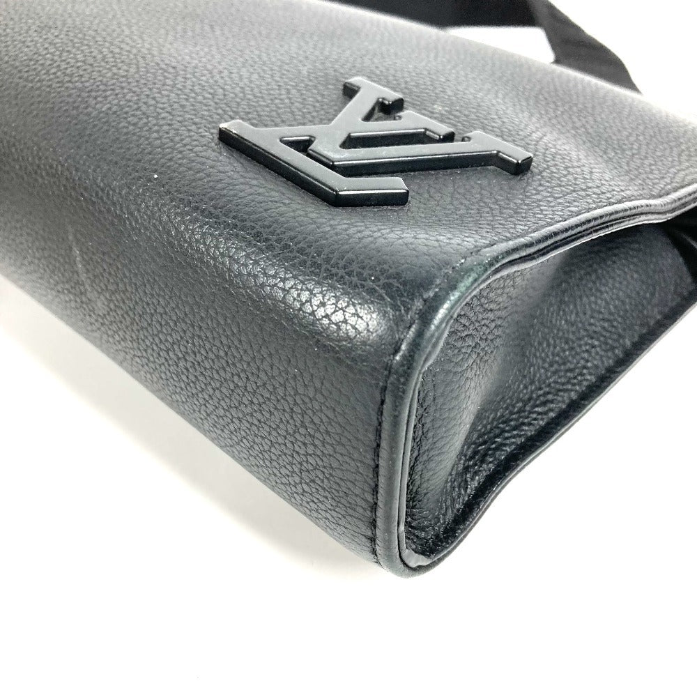 LOUIS VUITTON M59329 アエログラム メッセンジャーヴォワヤージュ カバン 斜め掛け ポシェット 2WAYバッグ クラッチバッグ ショルダーバッグ レザー ユニセックス ブラック