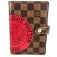 LOUIS VUITTON R21040 ダミエ アジェンダPM T＆B ロゴ システム手帳 ステーショナリー 手帳カバー ダミエキャンバス ユニセックス エベヌ ブラウン
