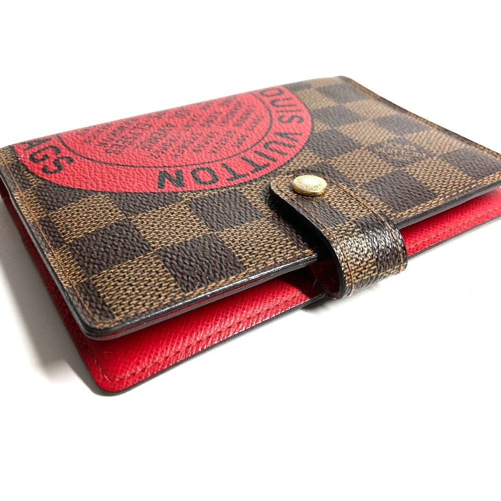 LOUIS VUITTON R21040 ダミエ アジェンダPM T＆B ロゴ システム手帳 ステーショナリー 手帳カバー ダミエキャンバス ユニセックス エベヌ ブラウン