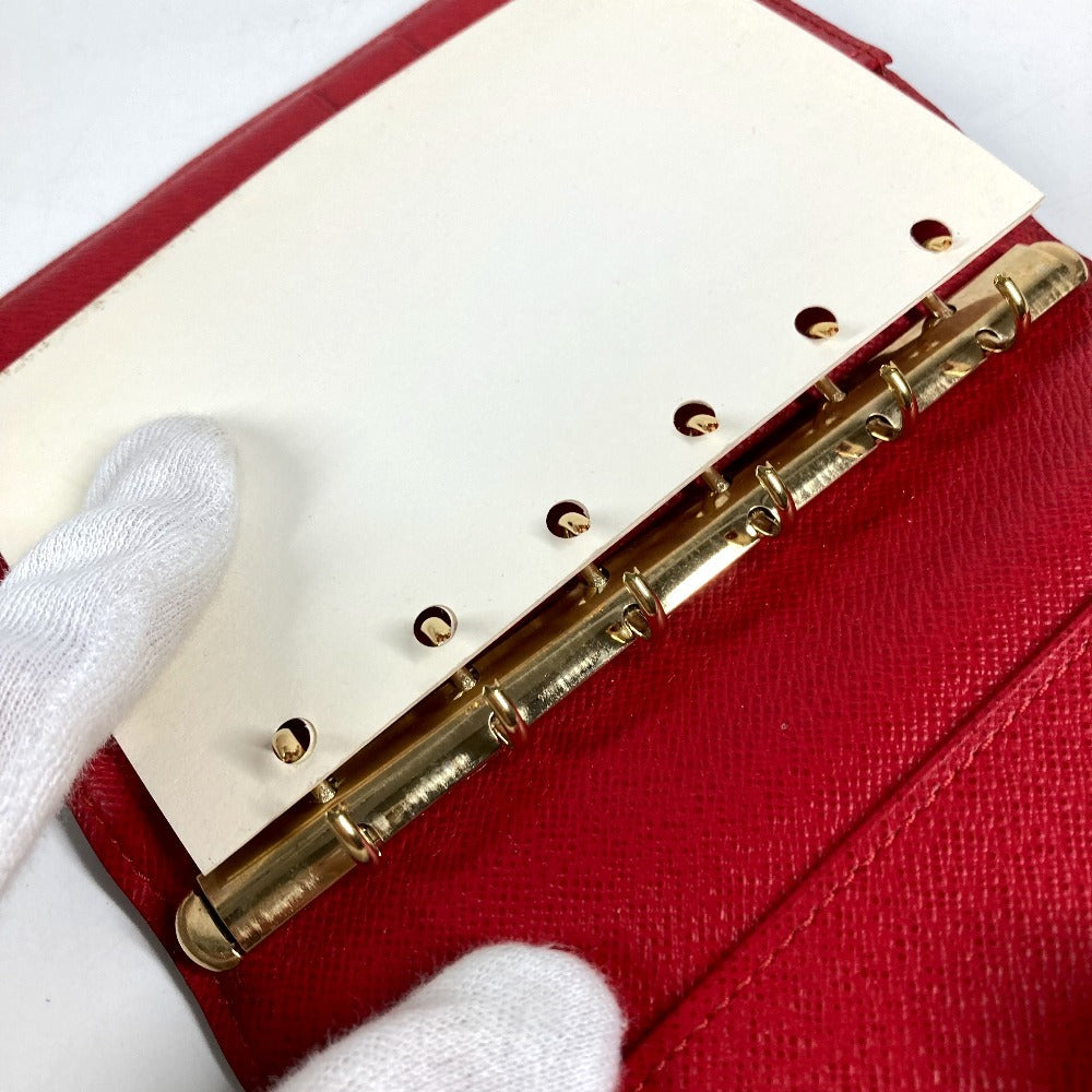 LOUIS VUITTON R21040 ダミエ アジェンダPM T＆B ロゴ システム手帳 ステーショナリー 手帳カバー ダミエキャンバス ユニセックス エベヌ ブラウン