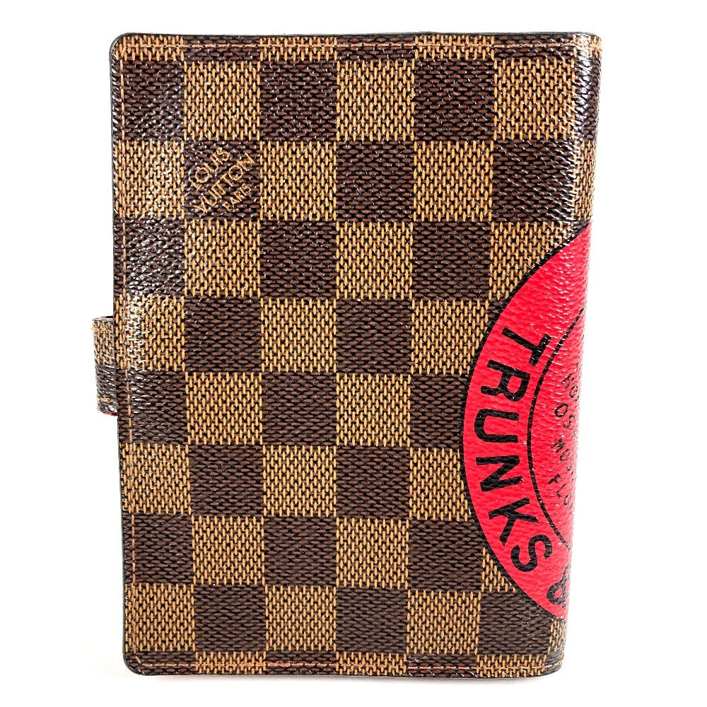 LOUIS VUITTON R21040 ダミエ アジェンダPM T＆B ロゴ システム手帳 ステーショナリー 手帳カバー ダミエキャンバス ユニセックス エベヌ ブラウン