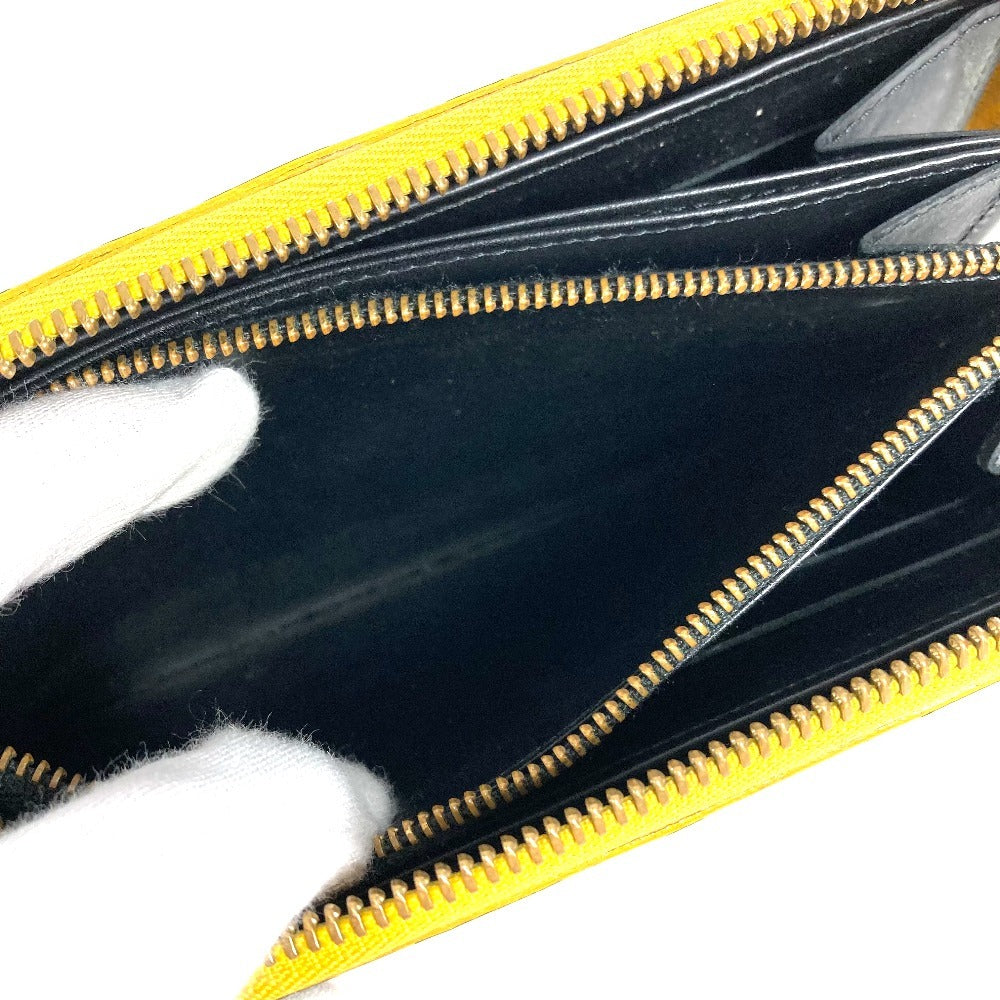 LOUIS VUITTON M91571 Dot Infinity Yayoi Kusama Polka Dot Zippy Wallet, Long Wallet with Round Zipper, Patent Leather, Women's, Yellow