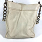 CHANEL CC Coco Mark Logo Shoulder Tote Bag with Double Chain, Caviar Leather, White