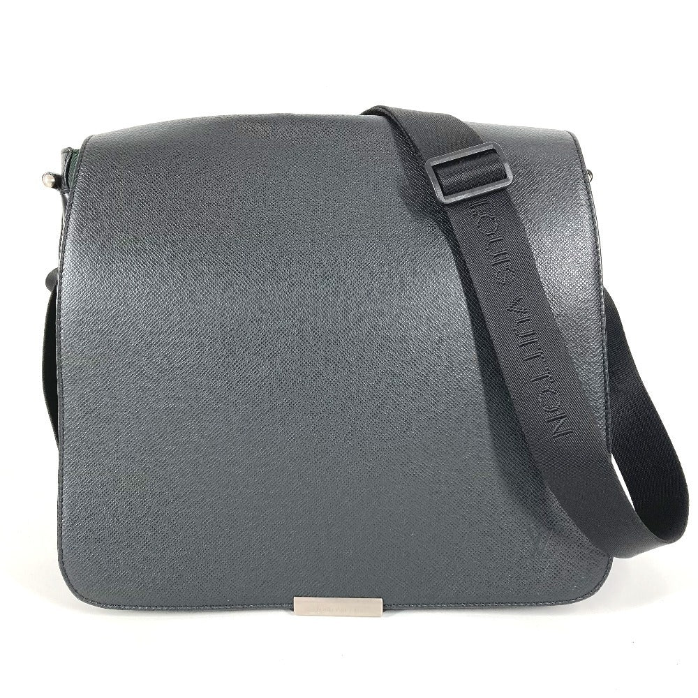 LOUIS VUITTON M30142 タイガ ヴィクトール カバン 斜め掛け メッセンジャーバッグ フラップ ショルダーバッグ タイガレザー ユニセックス アルドワーズ ブラック