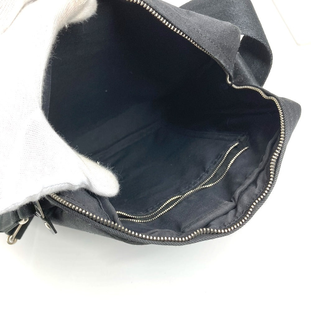 HERMES アカプルコ バンドリエール PM カバン 斜め掛け ポシェット ショルダーバッグ キャンバス ユニセックス ブラック