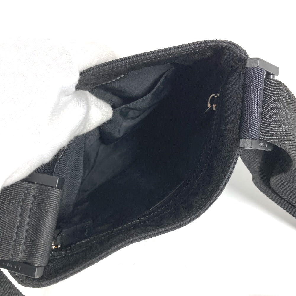 GUCCI 181068 シェリーライン GG カバン 斜め掛け ポシェット ショルダーバッグ ユニセックス ブラック