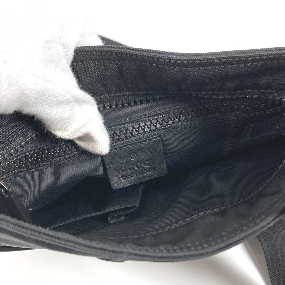 GUCCI 181068 シェリーライン GG カバン 斜め掛け ポシェット ショルダーバッグ ユニセックス ブラック