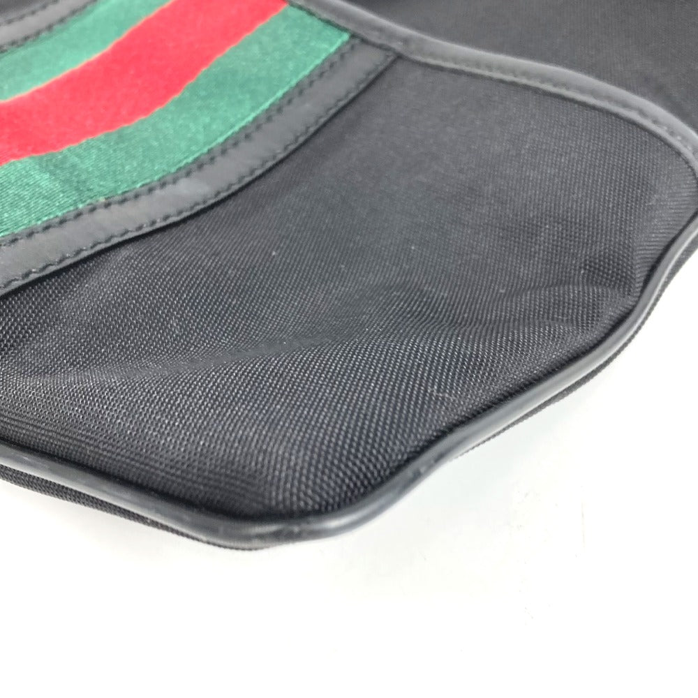 GUCCI 181068 シェリーライン GG カバン 斜め掛け ポシェット ショルダーバッグ ユニセックス ブラック