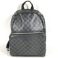 LOUIS VUITTON N40306 Damier Infini Canvas Backpack, Unisex, Damier Infini Leather, Onyx and Black