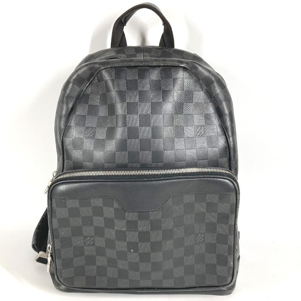 LOUIS VUITTON N40306 Damier Infini Canvas Backpack, Unisex, Damier Infini Leather, Onyx and Black