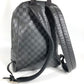 LOUIS VUITTON N40306 Damier Infini Canvas Backpack, Unisex, Damier Infini Leather, Onyx and Black