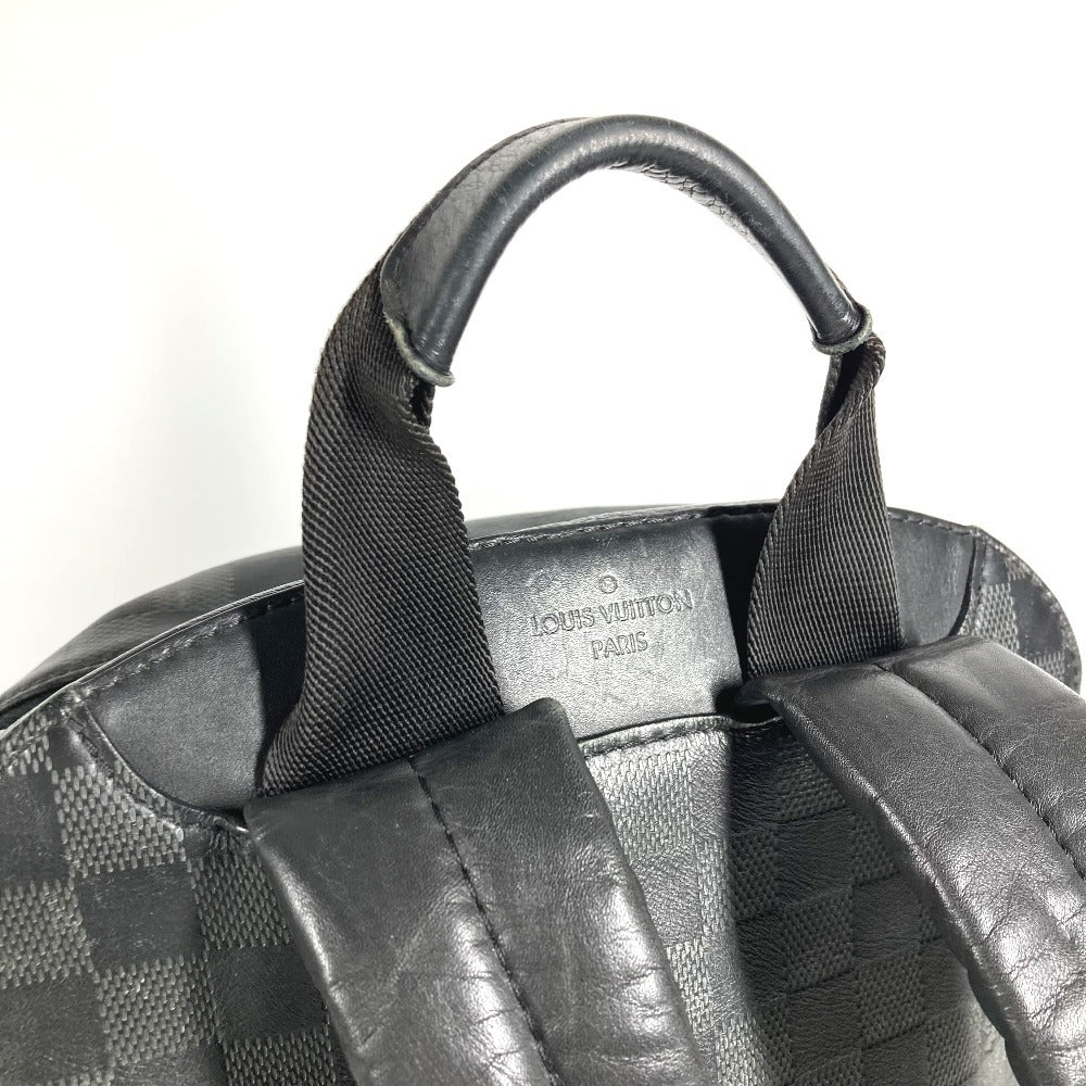 LOUIS VUITTON N40306 Damier Infini Canvas Backpack, Unisex, Damier Infini Leather, Onyx and Black
