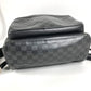 LOUIS VUITTON N40306 Damier Infini Canvas Backpack, Unisex, Damier Infini Leather, Onyx and Black