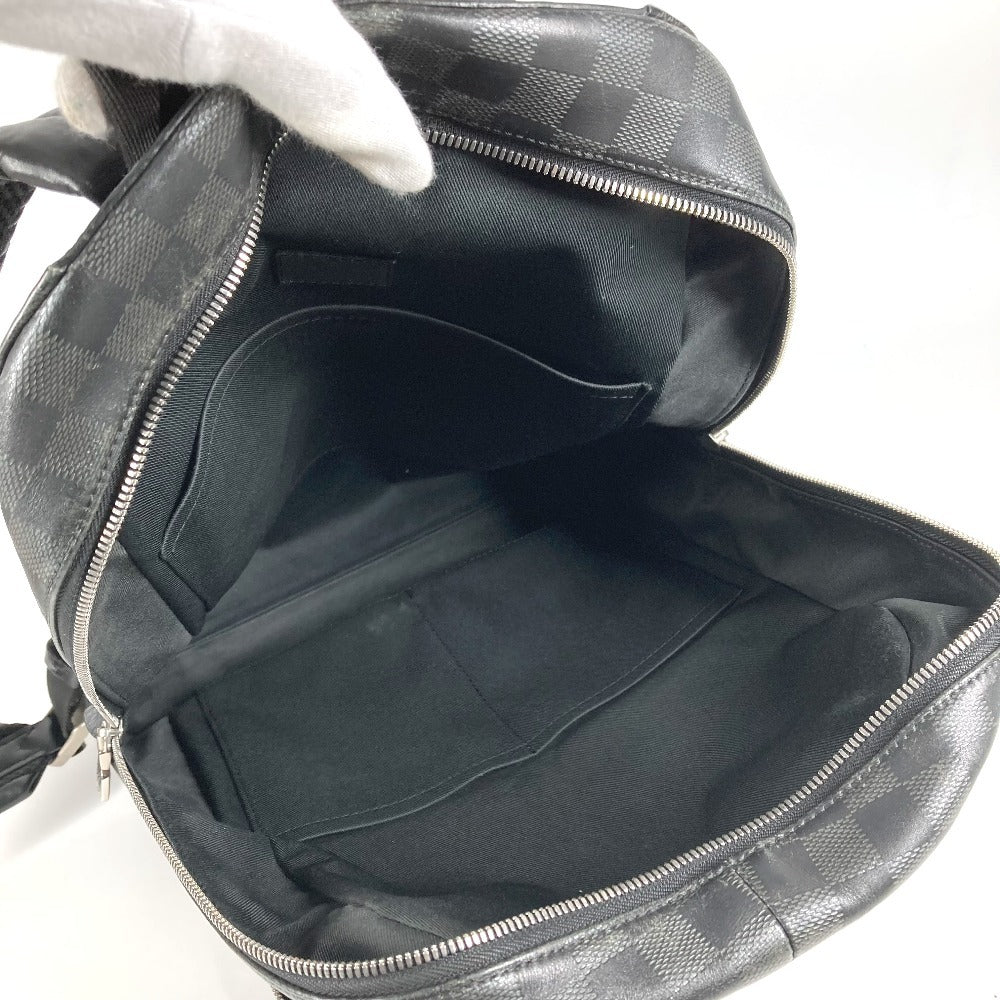 LOUIS VUITTON N40306 Damier Infini Canvas Backpack, Unisex, Damier Infini Leather, Onyx and Black