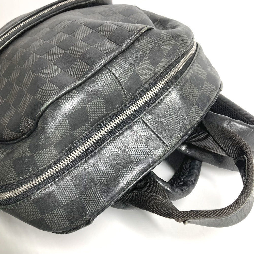 LOUIS VUITTON N40306 Damier Infini Canvas Backpack, Unisex, Damier Infini Leather, Onyx and Black