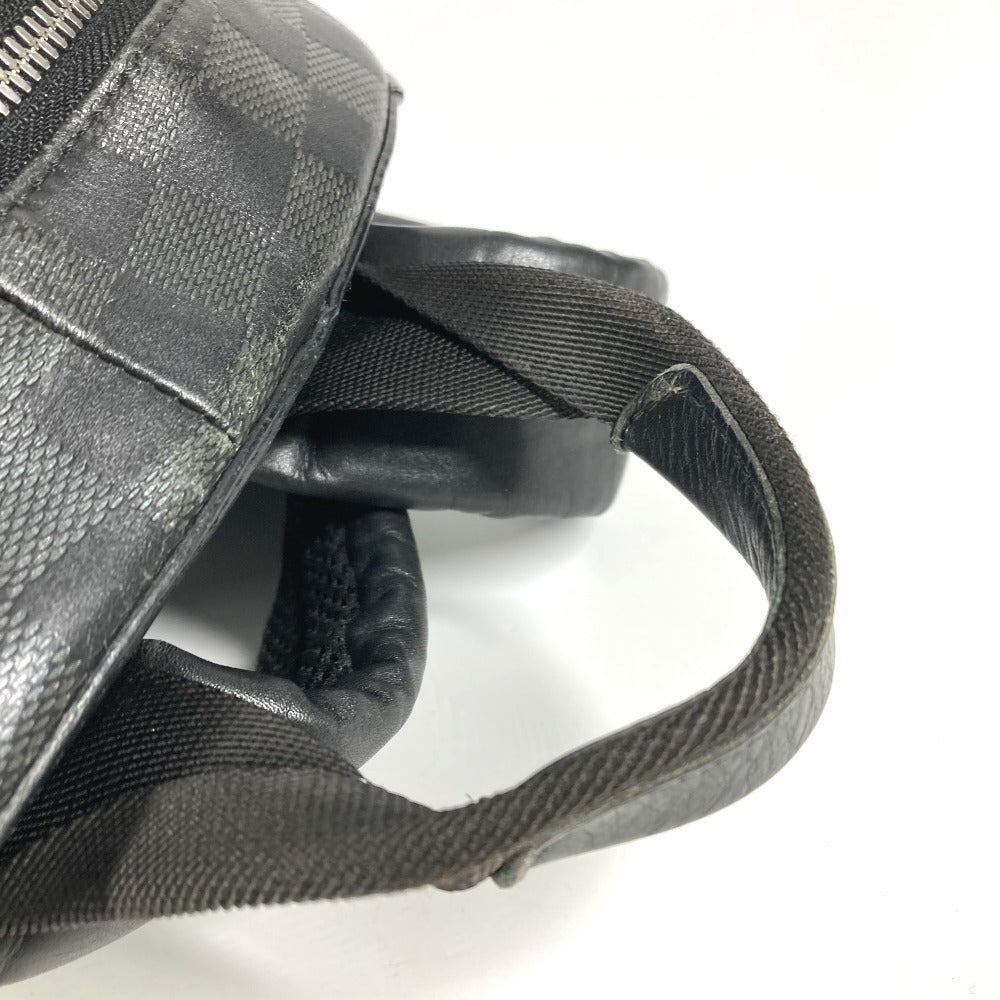 LOUIS VUITTON N40306 Damier Infini Canvas Backpack, Unisex, Damier Infini Leather, Onyx and Black