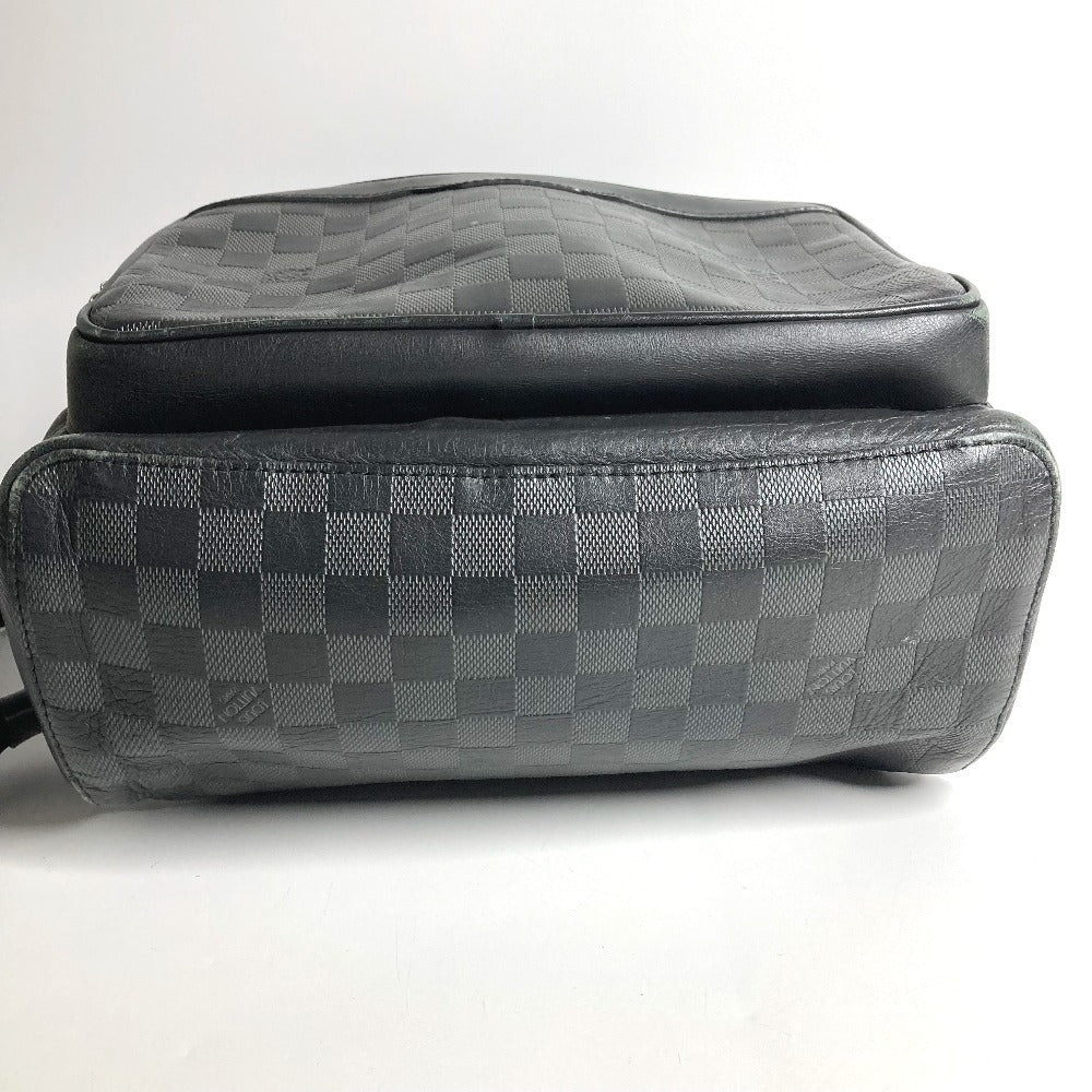 LOUIS VUITTON N40306 Damier Infini Canvas Backpack, Unisex, Damier Infini Leather, Onyx and Black