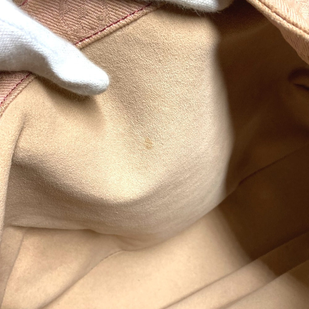 LOUIS VUITTON M40417 Monogram Denim Sunray Flap Shoulder Bag in Monogram Denim Canvas, Women's, Rouge Fauvist Pink