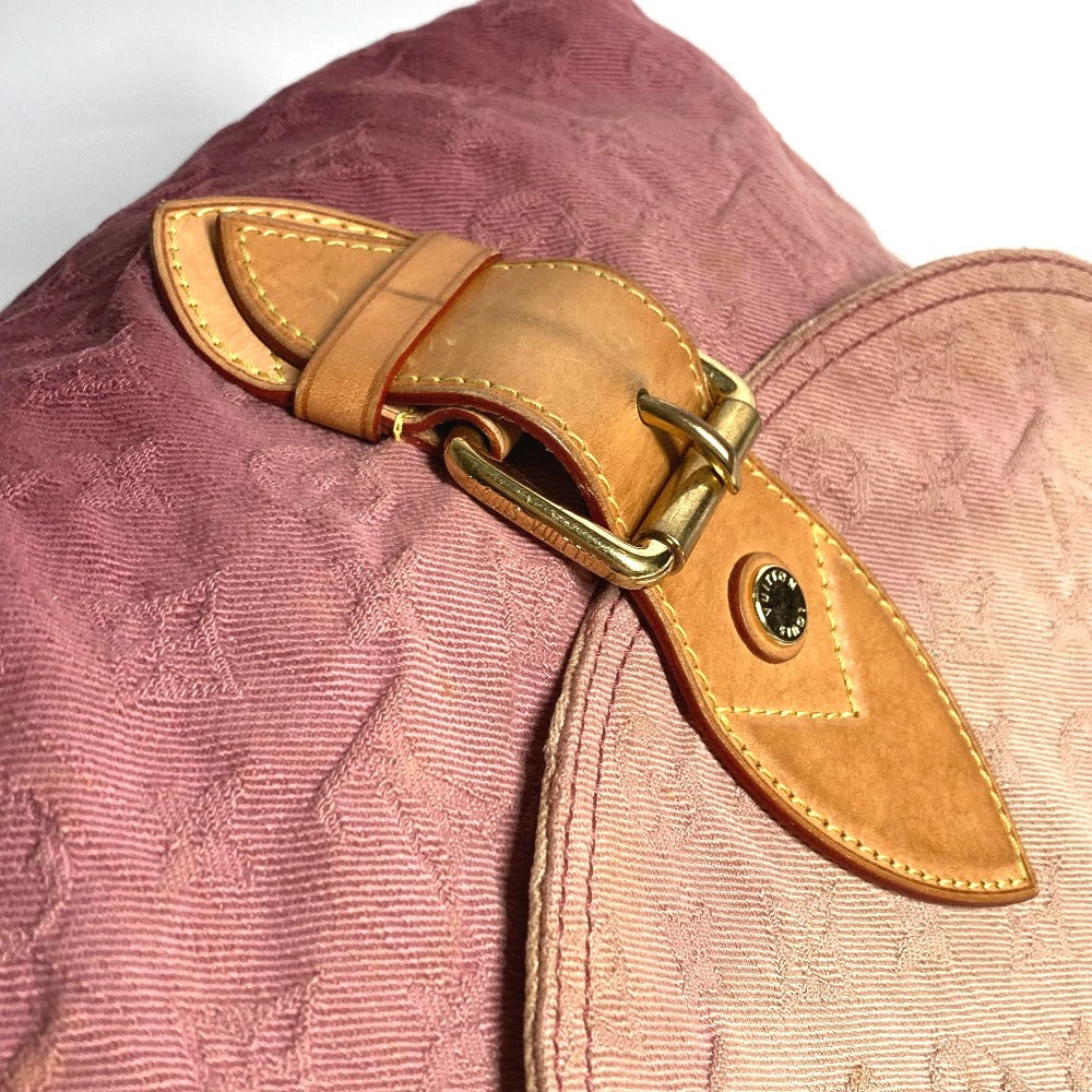 LOUIS VUITTON M40417 Monogram Denim Sunray Flap Shoulder Bag in Monogram Denim Canvas, Women's, Rouge Fauvist Pink