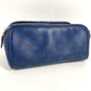LOUIS VUITTON M30849 タイガラマ ドップ・キット ポーチ ハンドバッグ クラッチバッグ セカンドバッグ タイガレザー ユニセックス ブルー