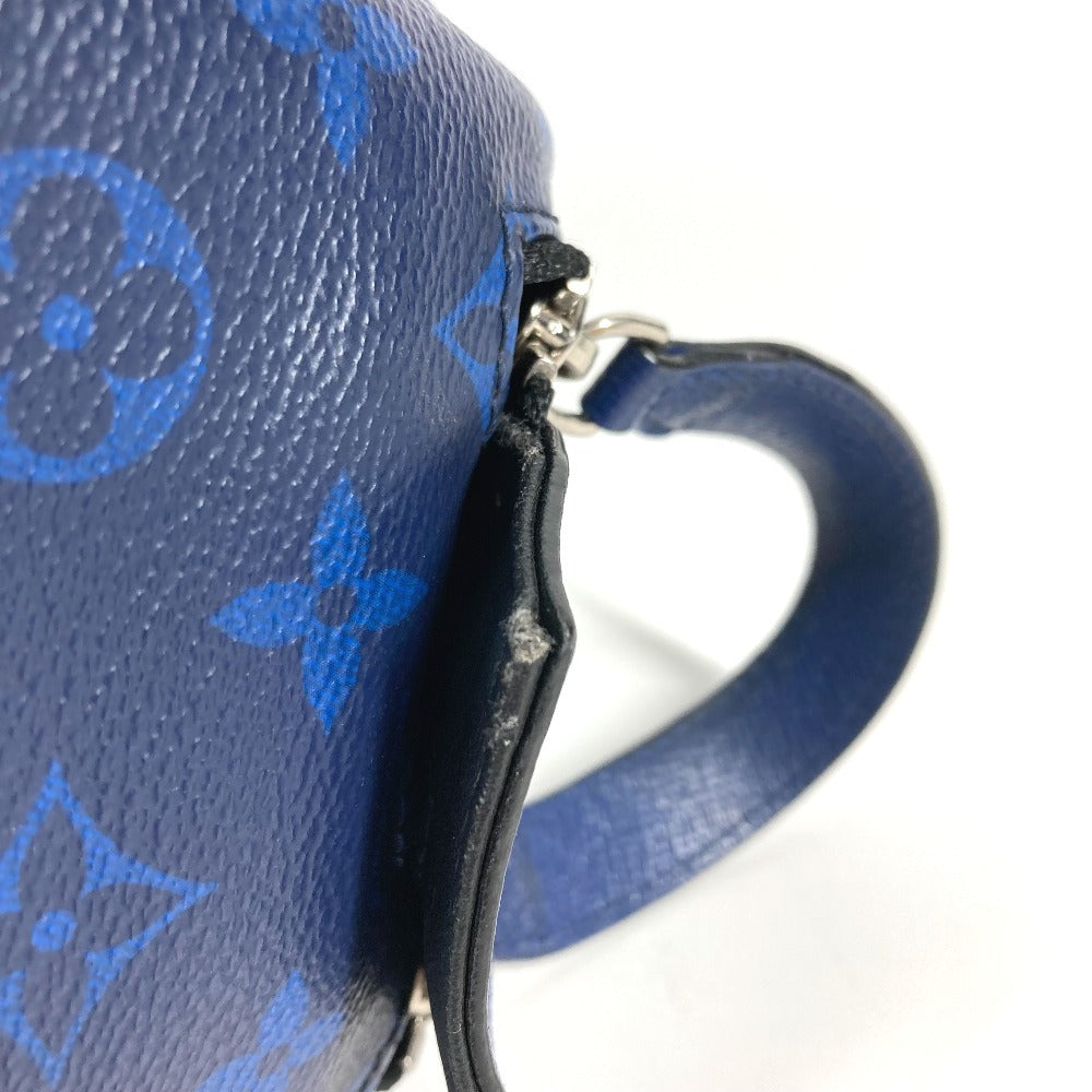 LOUIS VUITTON M30849 タイガラマ ドップ・キット ポーチ ハンドバッグ クラッチバッグ セカンドバッグ タイガレザー ユニセックス ブルー