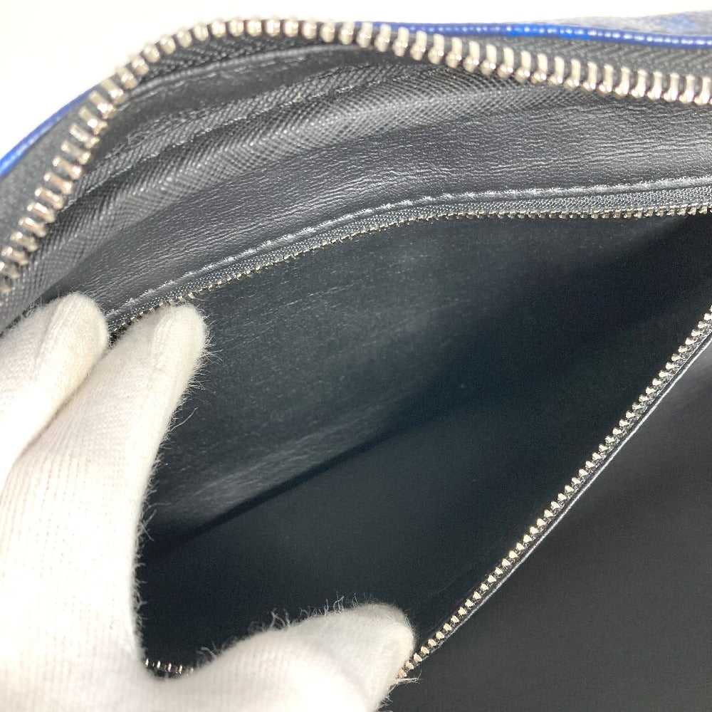 LOUIS VUITTON M30849 タイガラマ ドップ・キット ポーチ ハンドバッグ クラッチバッグ セカンドバッグ タイガレザー ユニセックス ブルー