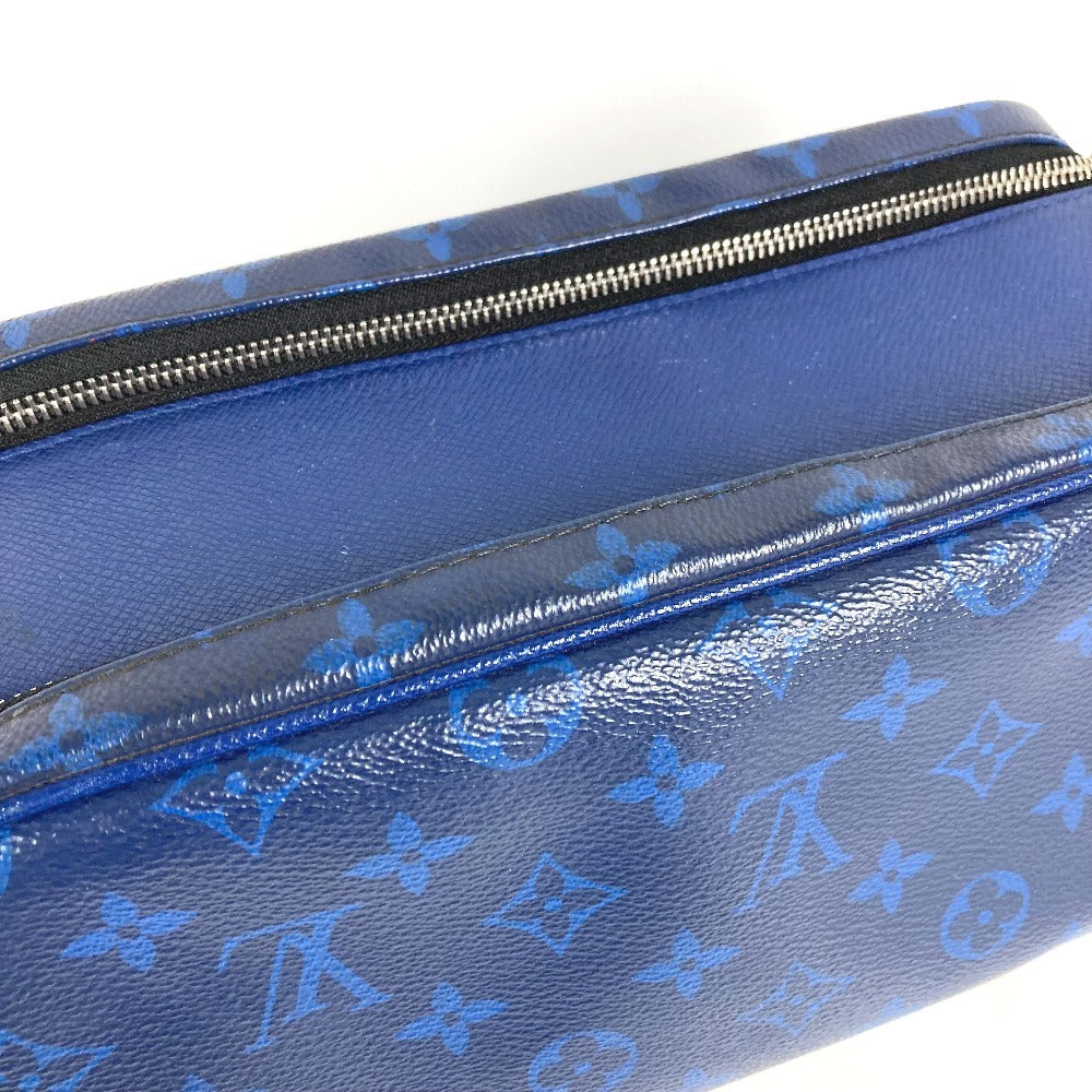 LOUIS VUITTON M30849 タイガラマ ドップ・キット ポーチ ハンドバッグ クラッチバッグ セカンドバッグ タイガレザー ユニセックス ブルー