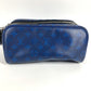LOUIS VUITTON M30849 タイガラマ ドップ・キット ポーチ ハンドバッグ クラッチバッグ セカンドバッグ タイガレザー ユニセックス ブルー