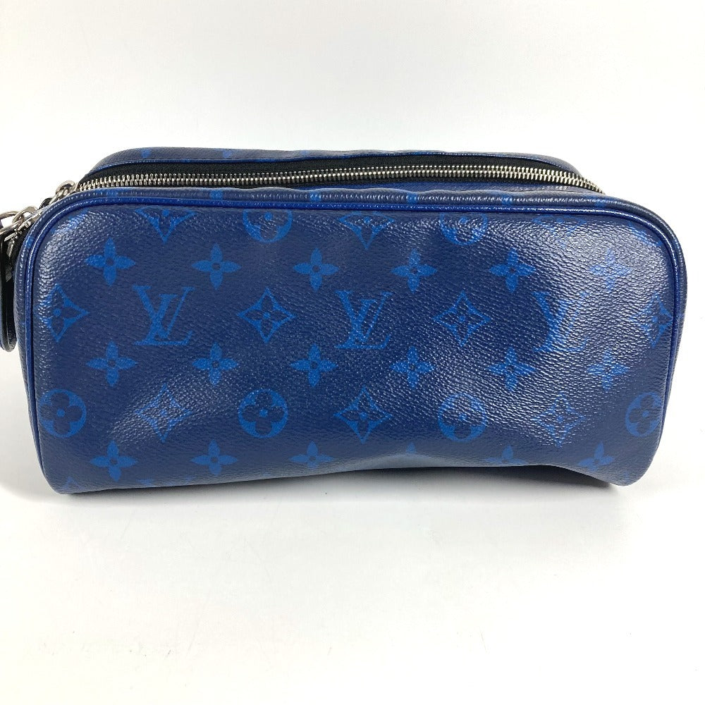 LOUIS VUITTON M30849 タイガラマ ドップ・キット ポーチ ハンドバッグ クラッチバッグ セカンドバッグ タイガレザー ユニセックス ブルー