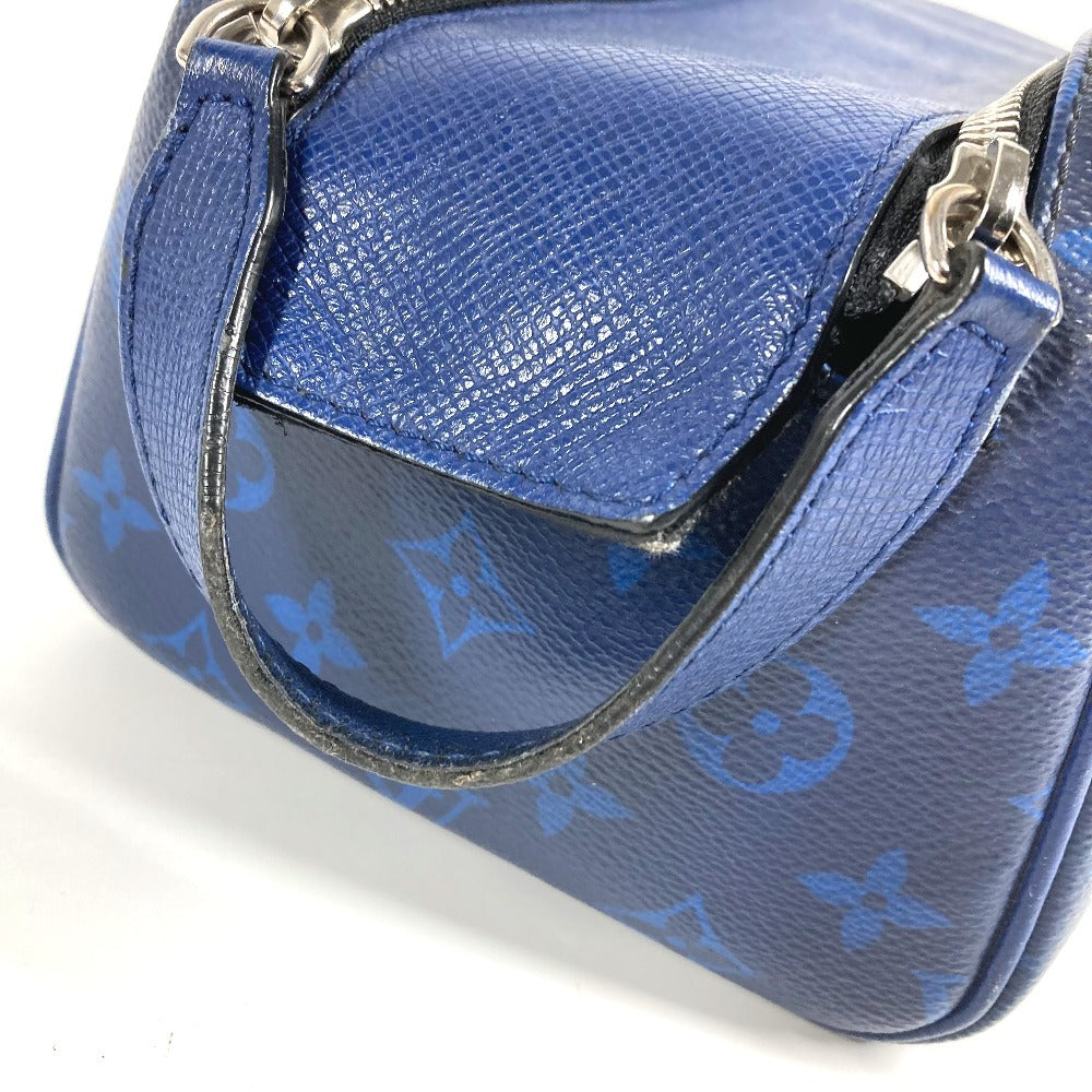 LOUIS VUITTON M30849 タイガラマ ドップ・キット ポーチ ハンドバッグ クラッチバッグ セカンドバッグ タイガレザー ユニセックス ブルー