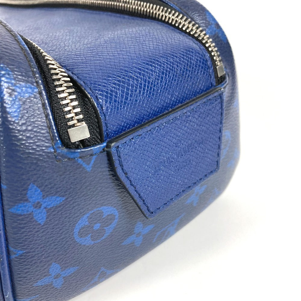 LOUIS VUITTON M30849 タイガラマ ドップ・キット ポーチ ハンドバッグ クラッチバッグ セカンドバッグ タイガレザー ユニセックス ブルー