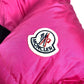 MONCLER アパレル ダウン フーディー フード付き モンクレールジーニアス IBISE GIUBBOTTO アウター 長袖 バイカラー 上着 ダウンジャケット ダウン メンズ ピンク