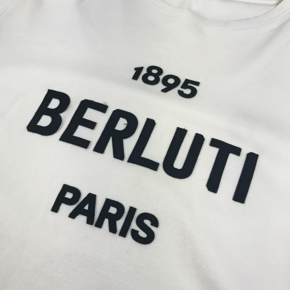 Berluti ロゴ バイカラー 半袖 アパレル トップス 半袖Ｔシャツ コットン メンズ ホワイト