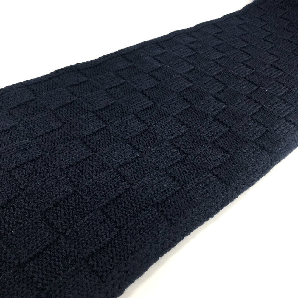 LOUIS VUITTON M96959 マフラーダミエスナッグ バイカラー マフラー ウール ユニセックス ネイビー