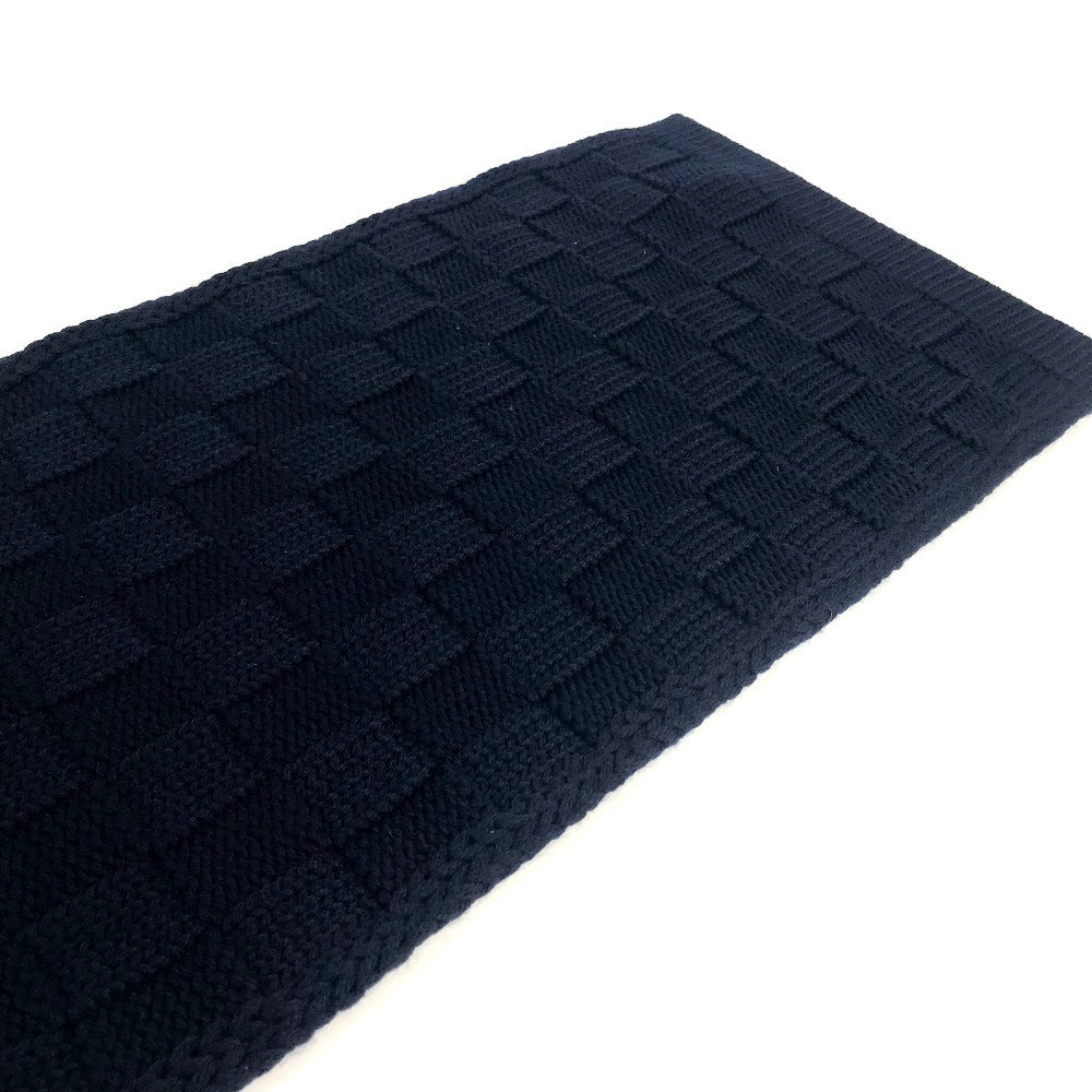 LOUIS VUITTON M96959 マフラーダミエスナッグ バイカラー マフラー ウール ユニセックス ネイビー