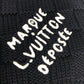 LOUIS VUITTON M96959 マフラーダミエスナッグ バイカラー マフラー ウール ユニセックス ネイビー